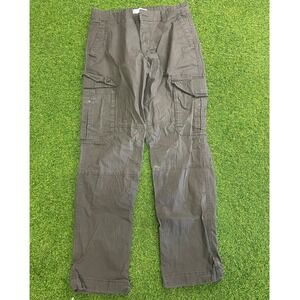 Primark Cedar Wood State Mens Cargo Pants Gray Straight Leg 32x32 Utility